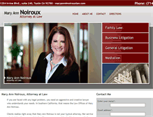 Tablet Screenshot of noirouxlaw.com